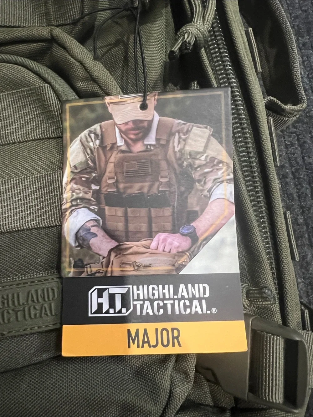 NWT Highland Tactical Major Backpack Dark Green MOLLE Hydration Compatible